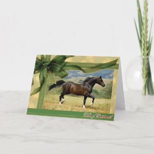 Morgan Horse Blank Christmas Card Feiertagskarte