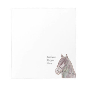 Morgan Horse Notepad Notizblock