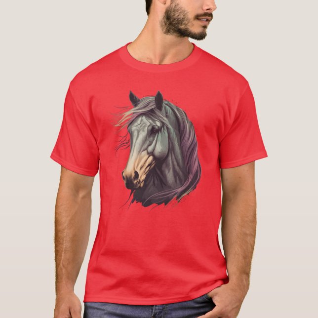 Morgan Horse Retro T-Shirt (Vorderseite)