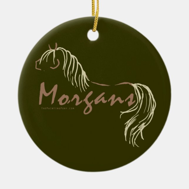 Morgan Horses Keramikornament (Vorne)