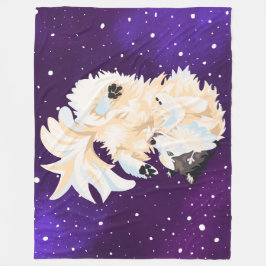 Morgan im Weltraumvlies-Decke Fleecedecke