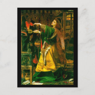 Morgan Le Fay ~ Sandys 1864 Kunstmalerei Postkarte