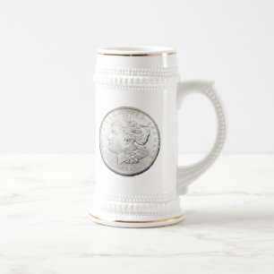 MORGAN SILVER DOLLAR BIERGLAS