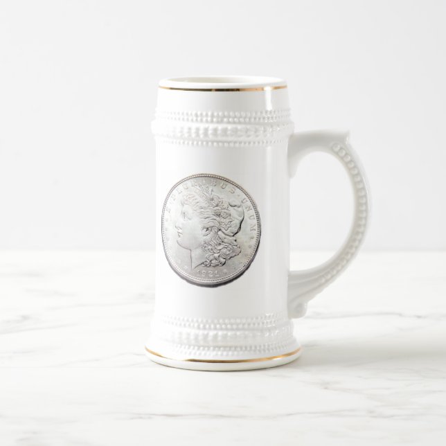 MORGAN SILVER DOLLAR BIERGLAS (Rechts)