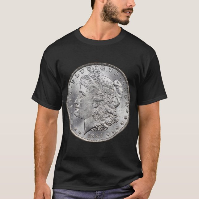 Morgan Silver Dollar Coin Sammeln T-Shirt (Vorderseite)