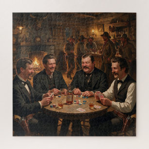 Morgan Wyatt Virgil Earp Doc Holiday beim Pokern Puzzle