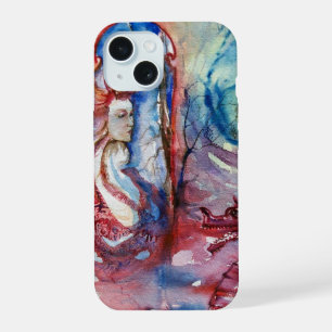 MORGANA / Magie und Geheimnis ,Rosa Blaue Fantasie iPhone 15 Hülle