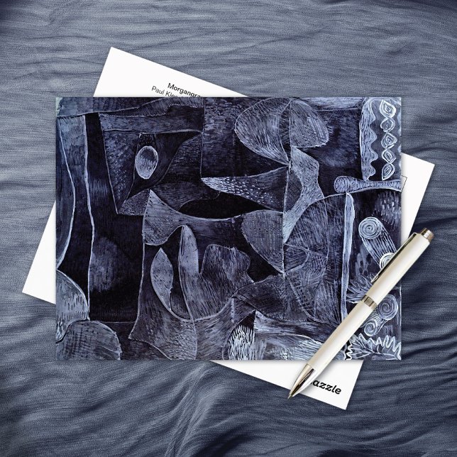 Morgangrau Surrealismus Abstrakt Paul Klee Postkarte (Von Creator hochgeladen)
