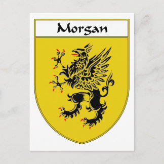 Morganmantel von Waffen/Familienwappen Postkarte