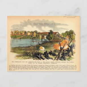 Morgans Raid zum Zivilen Krieg in Kentucky Postkarte
