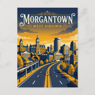 Morgantown USA Postkarte