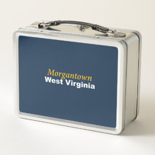 Morgantown, West Virginia Metal Lunch Box