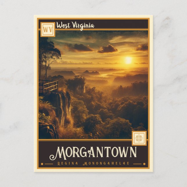 Morgantown, West Virginia | VINTAG Postkarte (Vorderseite)
