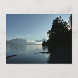 Morgen am Lake McDonald im Glacier-Nationalpark Postkarte