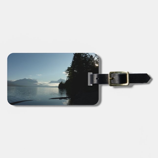 Morgen am McDonald-See im Glacier-Nationalpark Gepäckanhänger (Vorderseite horizontal)