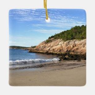 Morgen am Sand Beach Keramikornament