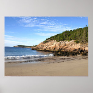 Morgen am Sand Beach Poster