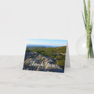 Morgen auf dem Cadillac Mountain in Acadia Dankeskarte