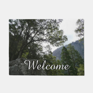 Morgen auf dem Weg zu den Vernal Falls im Yosemite Fußmatte