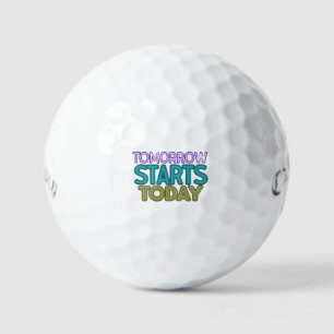 Morgen beginnt heute golfball