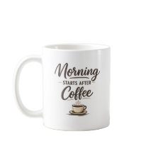 Morgen beginnt nach dem Kaffee – Minimaler Kaffeel