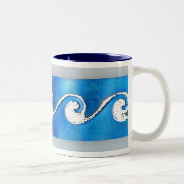Morgen-Brandung Zweifarbige Tasse (Rechts)