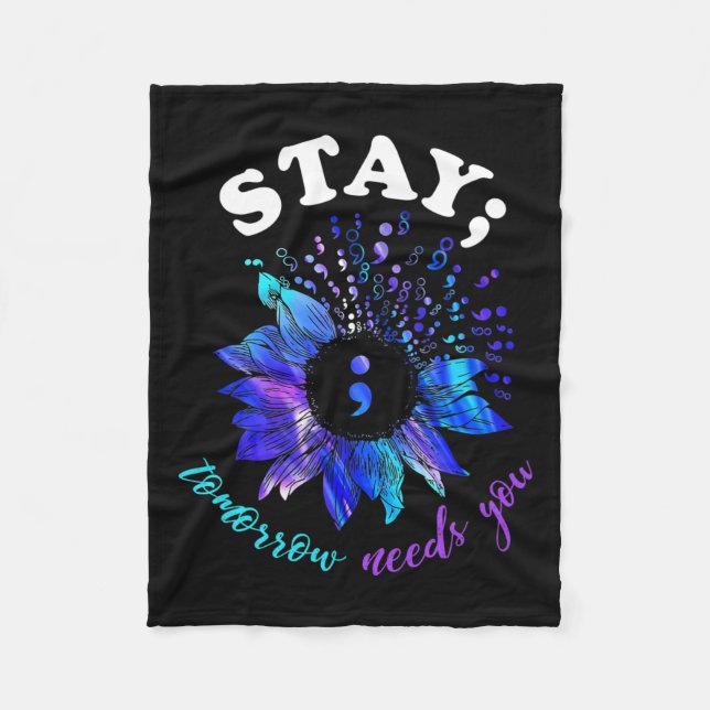 Morgen brauchen Sie psychische Probleme Fleecedecke (Vorderseite)