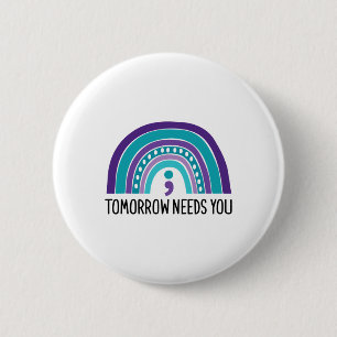 Morgen braucht Semicolon Rainbow Suicide Preve Button