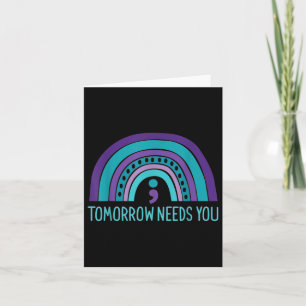 Morgen braucht Semicolon Rainbow Suicide Preve Karte