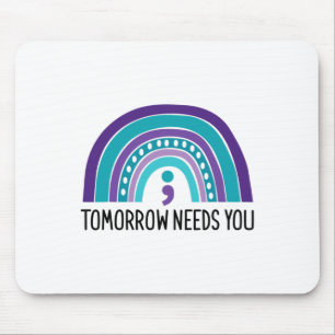 Morgen braucht Semicolon Rainbow Suicide Preve Mousepad