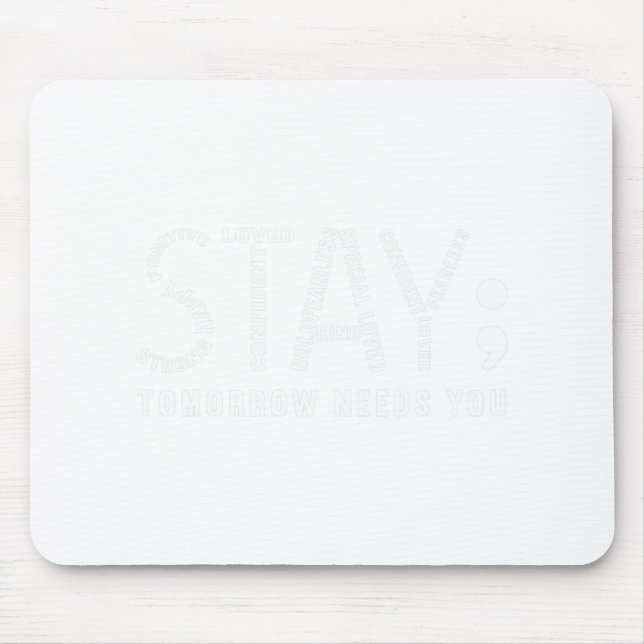 Morgen braucht Suizidverhütung V2 Mousepad (Vorne)