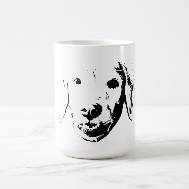 Morgen-Comic-Hund Kaffeetasse (Mittel)