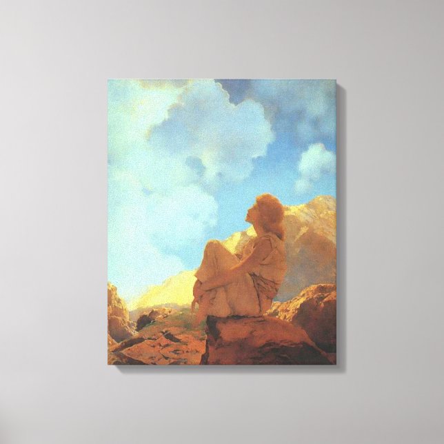 Morgen (Frühling), Maxfield Parrish Fine Art Leinwanddruck (Vorderseite)