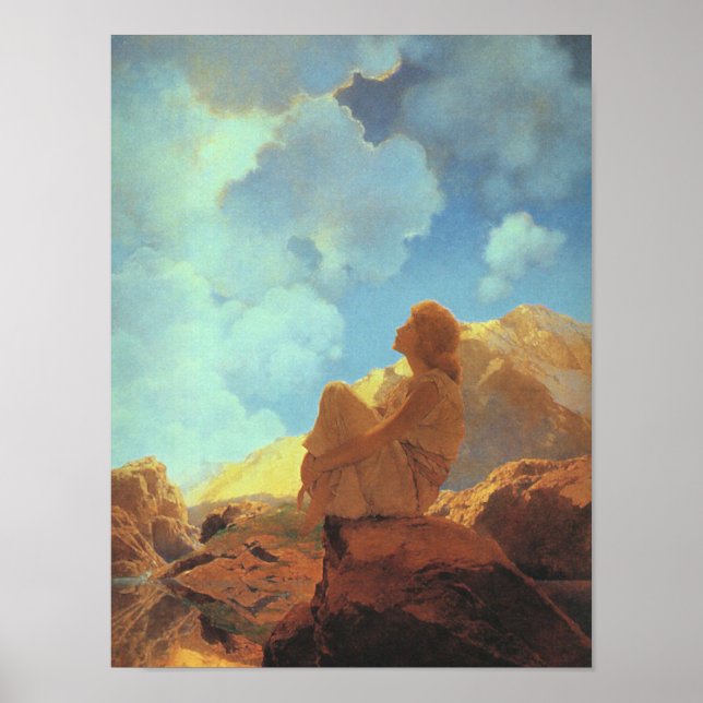 Morgen (Frühling), Maxfield Parrish Fine Art Poster (Vorne)