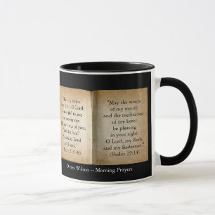 Morgen-Gebetescripture-Tasse (personalisiert) Tasse