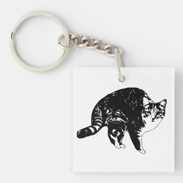 Morgen-Glocken-Tabby Schlüsselanhänger (Vorderseite)