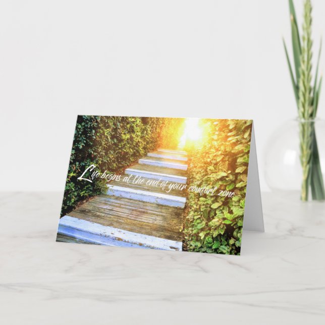 MORGEN HAT DIE Grußkarte BROKEN Dankeskarte (Vorderseite)