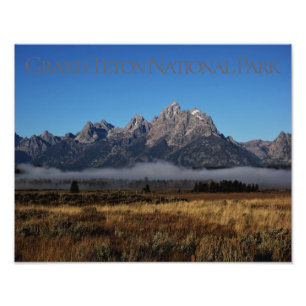 Morgen im Grand Teton National Park Wyoming Fotodruck