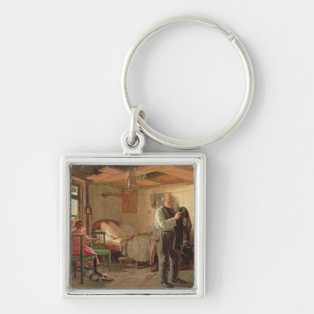 Morgen im Häuschen eines Trägers, 1874 Schlüsselanhänger (Vorne)