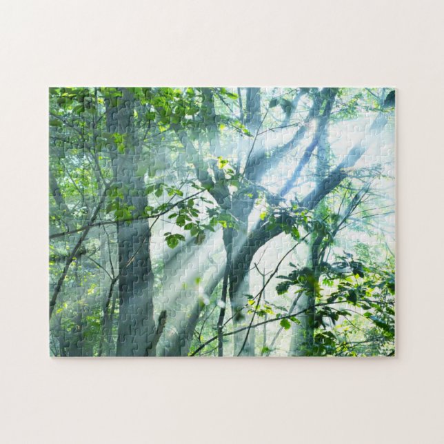 Morgen im Wald Puzzle (Horizontal)