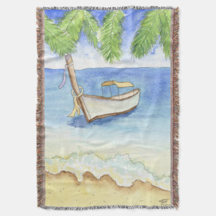 Morgen in Bali Aquarell Decke