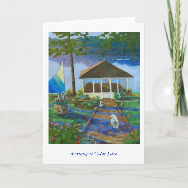 Morgen in Cedar See Karte (Vorderseite)