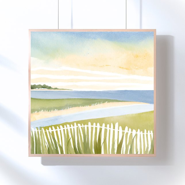 Morgen in Chatham | Cape Cod Aquarellmalerei Poster (Von Creator hochgeladen)