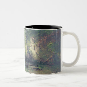 Morgen in den Adirondacks Zweifarbige Tasse