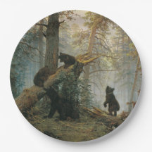 Morgen in einem Kiefernwald (Bären im Wald)