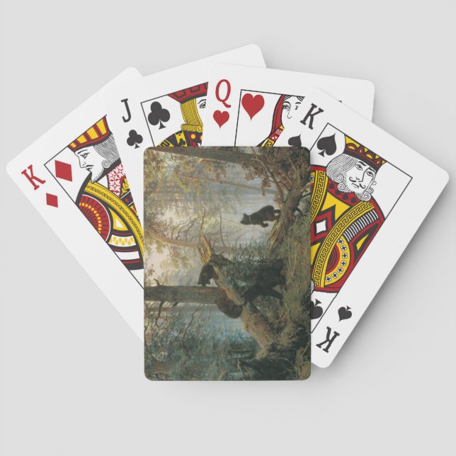 Morgen in einem Kiefernwald (Bären im Wald) Spielkarten (Rückseite)