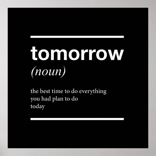 Morgen Inspiration Poster (Vorne)