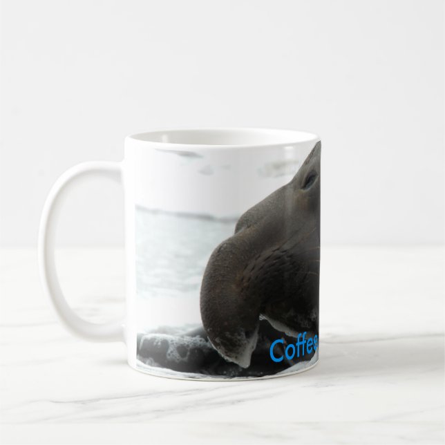 Morgen-Kaffee mit Teodor, das Elefant-Siegel Tasse (Links)