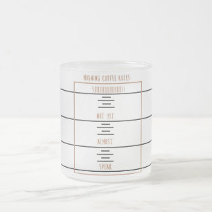 Morgen-Kaffee-Regeln Mattglastasse