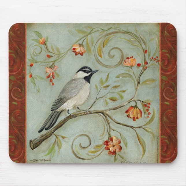 Morgen-LiedChickadee durch Kate McRostie Mousepad (Vorne)